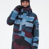 Snowboardjacken<Dope Snow Adept ShardsBurgundyBlue