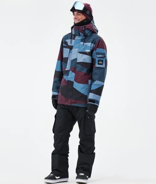 adept_1-11.webp Snowboardjacken<Dope Snow Adept ShardsBurgundyBlue