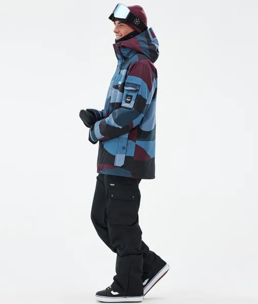 adept_2-11.webp Snowboardjacken<Dope Snow Adept ShardsBurgundyBlue