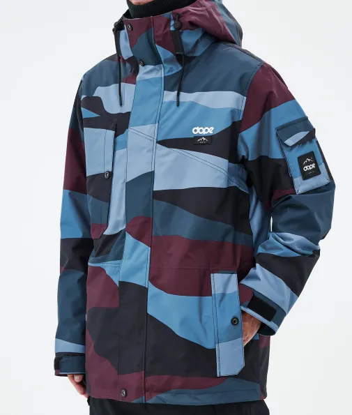 adept_6-36.webp Skijacken<Dope Snow Adept ShardsBurgundyBlue
