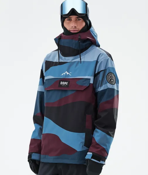 Skijacken<Dope Snow Blizzard ShardsBurgundyBlue
