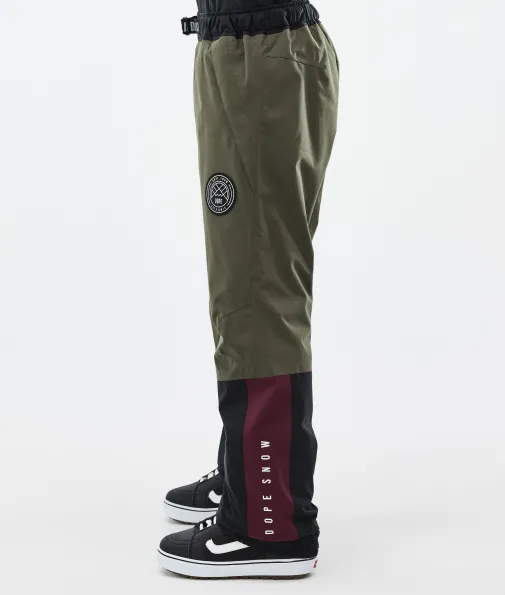 blizzard_track_2-1.webp Snowboardhosen<Dope Snow Blizzard Track OIiveGreen/Burgundy/MetalBlue/Black