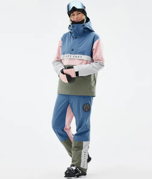 blizzard_track_w_1.webp Skihosen<Dope Snow Blizzard Track W BlueSteel/LightGrey/SoftPink/Greenish