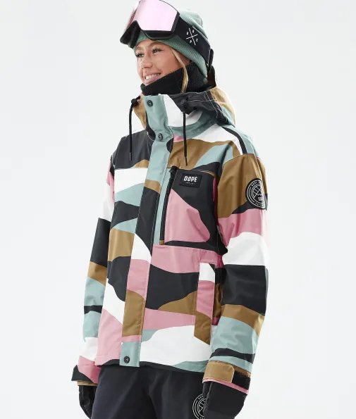 Skijacken<Dope Snow Blizzard W Full Zip ShardsGoldMutedPink