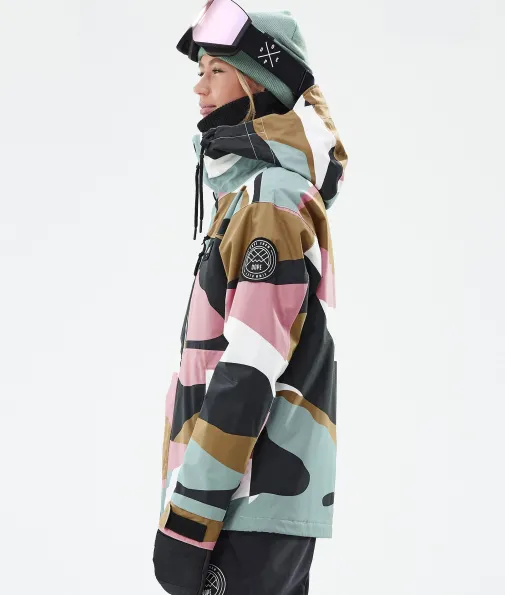blizzard_w_full_zip_4-18.webp Skijacken<Dope Snow Blizzard W Full Zip ShardsGoldMutedPink