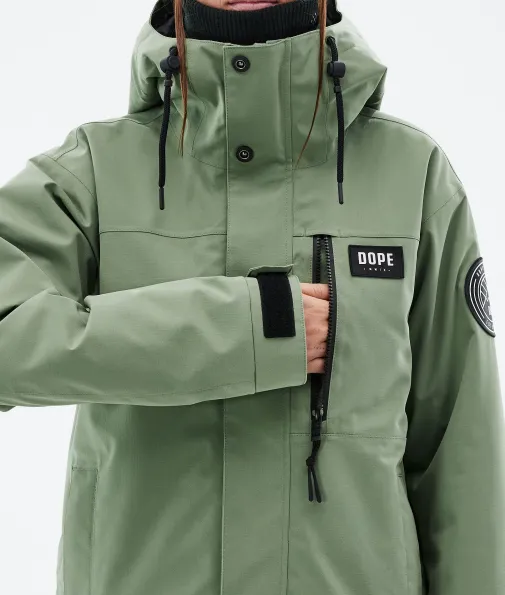 blizzard_w_full_zip_7-6.webp Snowboardjacken<Dope Snow Blizzard W Full Zip MossGreen