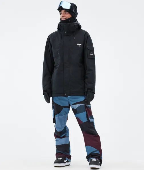 iconic_1-14.webp Snowboardhosen<Dope Snow Iconic ShardsBurgundyBlue