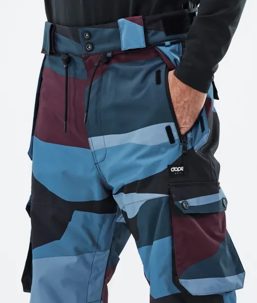 iconic_4-14.webp Snowboardhosen<Dope Snow Iconic ShardsBurgundyBlue