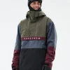Snowboardjacken<Dope Snow Legacy Track OliveGreen/Burgundy/MetalBlue/Black