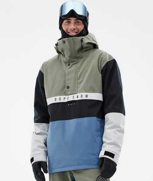 Snowboardjacken<Dope Snow Legacy Track Greenish/LightGrey/Black/BlueSteel