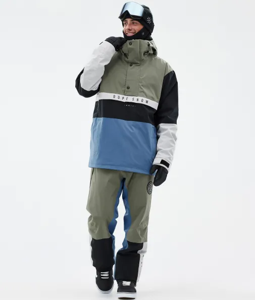 Snowboardjacken<Dope Snow Legacy Track Greenish/LightGrey/Black/BlueSteel