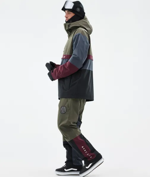 legacy_track_2-1.webp Snowboardjacken<Dope Snow Legacy Track OliveGreen/Burgundy/MetalBlue/Black