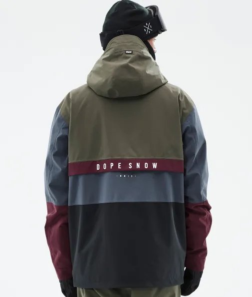 legacy_track_5-1.webp Snowboardjacken<Dope Snow Legacy Track OliveGreen/Burgundy/MetalBlue/Black