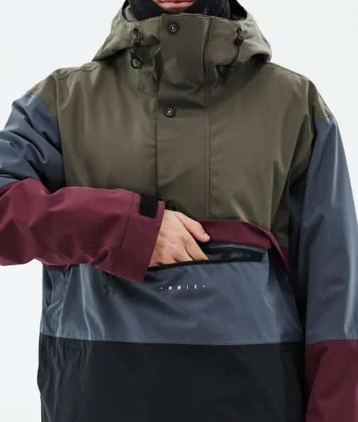 legacy_track_7-1.webp Snowboardjacken<Dope Snow Legacy Track OliveGreen/Burgundy/MetalBlue/Black
