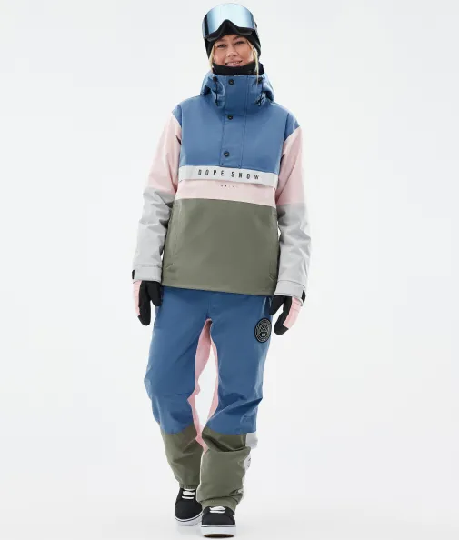 Snowboardjacken<Dope Snow Legacy Track W BlueSteel/LightGrey/SoftPink/Greenish