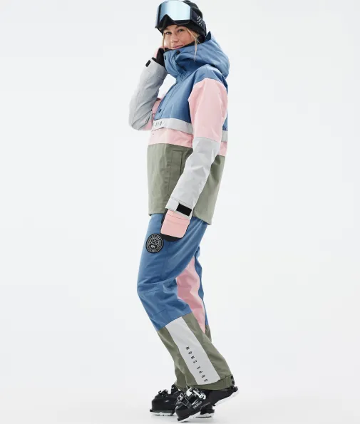 legacy_track_w_2-3.webp Skijacken<Dope Snow Legacy Track W BlueSteel/LightGrey/SoftPink/Greenish