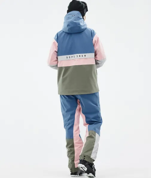 legacy_track_w_3-3.webp Skijacken<Dope Snow Legacy Track W BlueSteel/LightGrey/SoftPink/Greenish