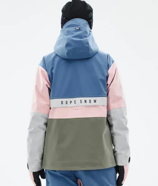 legacy_track_w_5-3.webp Skijacken<Dope Snow Legacy Track W BlueSteel/LightGrey/SoftPink/Greenish