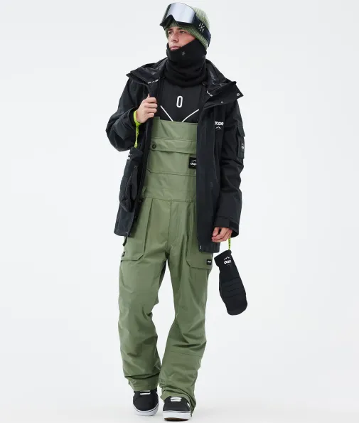 Snowboardhosen<Dope Snow Notorious B.I.B MossGreen
