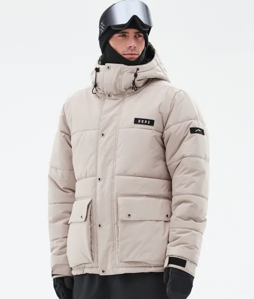 Snowboardjacken<Dope Snow Puffer Full Zip Sand