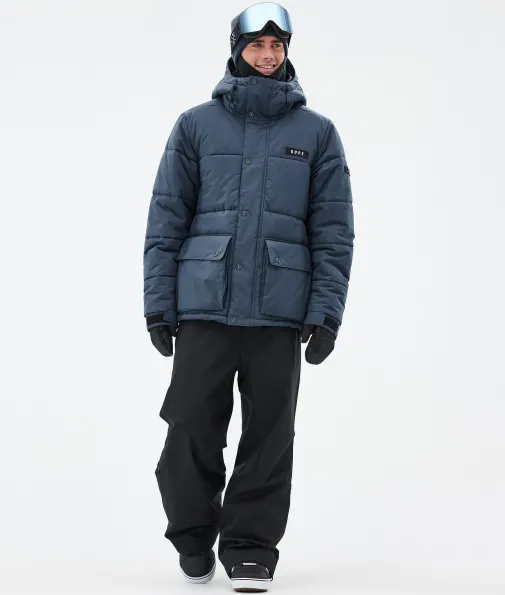 Snowboardjacken<Dope Snow Puffer Full Zip MetalBlue