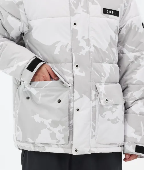 puffer_full_zip_7.webp Snowboardjacken<Dope Snow Puffer Full Zip GreyCamo