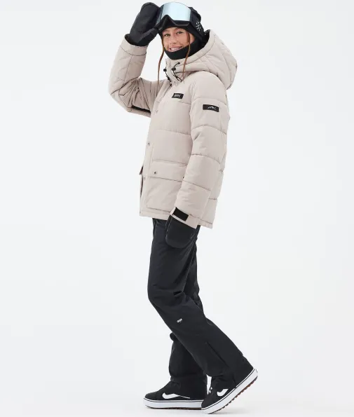 puffer_w_full_zip_2-1.webp Snowboardjacken<Dope Snow Puffer W Full Zip Sand