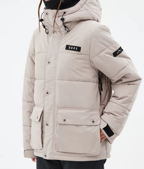 puffer_w_full_zip_6-1.webp Snowboardjacken<Dope Snow Puffer W Full Zip Sand