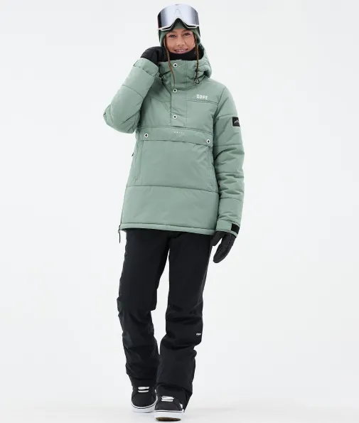 puffer_w_1.webp Snowboardjacken<Dope Snow Puffer W FadedGreen