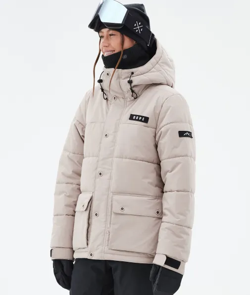 Snowboardjacken<Dope Snow Puffer W Full Zip Sand