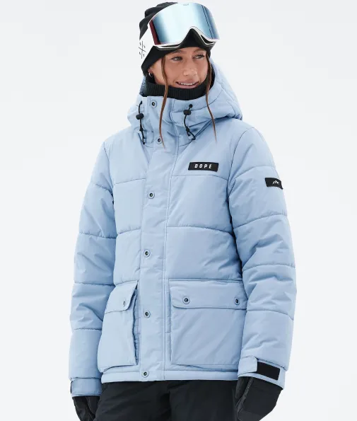 Snowboardjacken<Dope Snow Puffer W Full Zip LightBlue